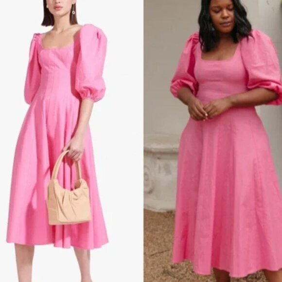 EUC STAUD Swells Dress Sz4 Pink - Picture 2 of 7